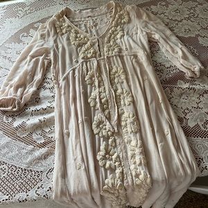 Free people fable dress in antique peach
